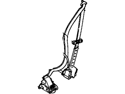 Pontiac 12517732 Seat Belt Assembly
