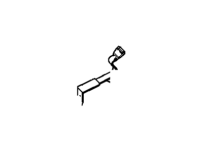 Cadillac 88896480 BELT KIT,FRONT SEAT CENTER(BUCKLE SIDE)(GRAY)