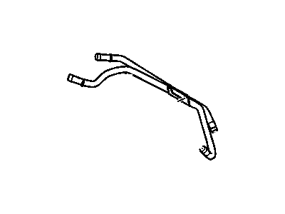 Saturn 12600226 PIPE,HEATER INLET & OUTLET(INCLUDES 23)(MOUNTED TO LEFT SIDE OF ENGINE PIPE CONNECTS TO WATER PUMP HOUSING)