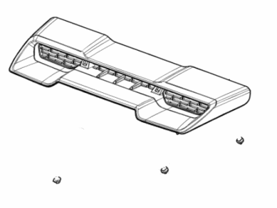 GMC 84686275 VENT,HOOD ORNAMENTATION(INCLUDES 2-4)(CHROME)(INSTALL 0.60)