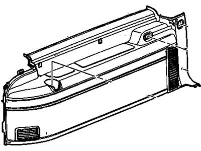 Cadillac 15133260 PANEL,BODY SIDE TRIM(INCLUDES 6,9-11,13-17)(SHALE)