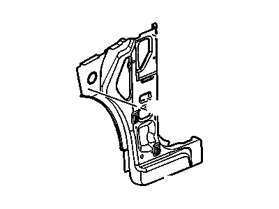 Chevy 19120537 PANEL,BODY HINGE PILLAR INNER LOWER(INCLUDES 36,39,40)