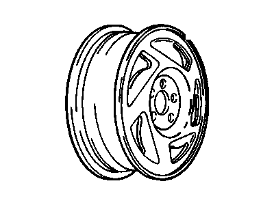 1991 Chevy Cavalier Spare Wheel - 22542366