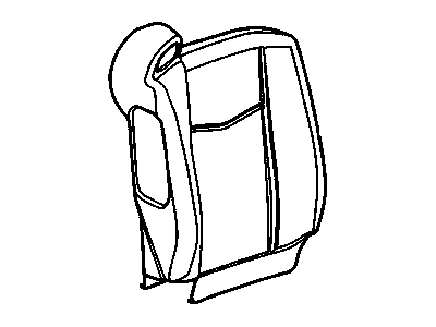 GM 88895472 Cover, Front Seat Back And Back Of Back, Passenger Side