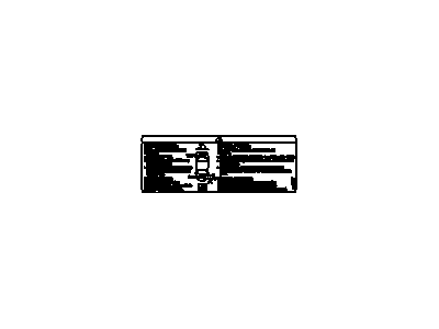 Cadillac 20921136 LABEL,BATTERY WARNING(PART OF 1)(FIRST RESPONDER LABEL)(ON BODY HARNESS)