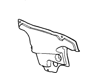 GM 15295321 Barrier, Shroud And Dash And Vent Duct Panel