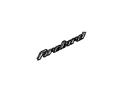 Pontiac 10285054 EMBLEM,FRONT SIDE DOOR(RED)(FIREBIRD)