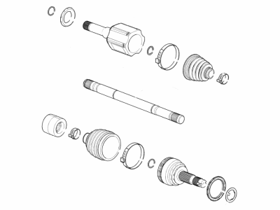 GM 84227475 Inner CV Joint Boot, Front