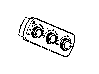 Chevy 15748176 Heater & A/C Control
