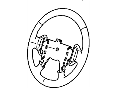 Chevy 23290611 WHEEL,STEERING(INCLUDES 2,3,6-8)(BLACK)