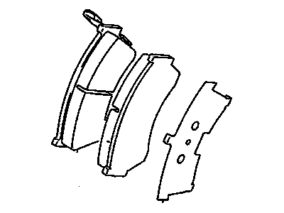 1999 Chevy Metro Brake Pad - 91173482