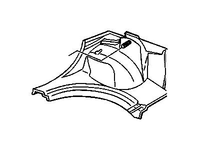 GM 22593604 Side Trim, Rear Driver Side