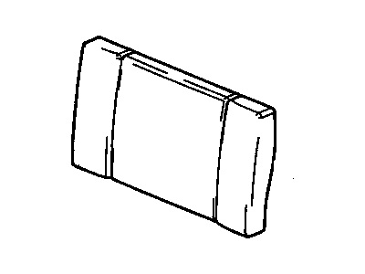 Chevy 19151686 COVER,REAR SEAT BACK(EBONY)(*KIT1)