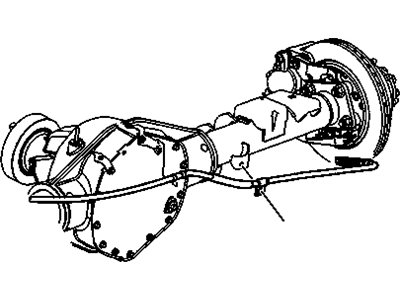 Chevy 15941083 Rear Cable