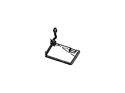 GM 15968192 Sunshade, Sunshade, Blue, Passenger Side