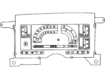 GMC Jimmy Instrument Cluster - 25087904
