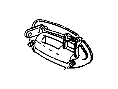 Cadillac Catera Door Handle - 24431475