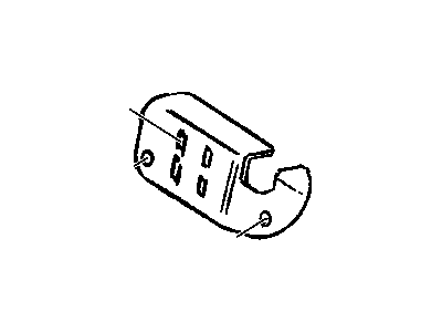 Cadillac 90457169 Handle, Outside Bracket