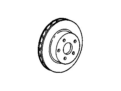 1988 Pontiac Fiero Brake Disc - 10046489