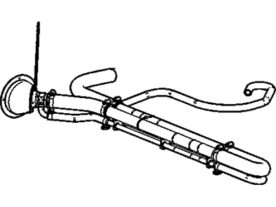 Chevy 22788094 PIPE,FUEL TANK FILLER(INCLUDES 2-14,16,18)(ASSEMBLY)