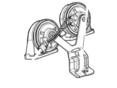 Cadillac 23290937 HORN,SINGLE (LOW NOTE)