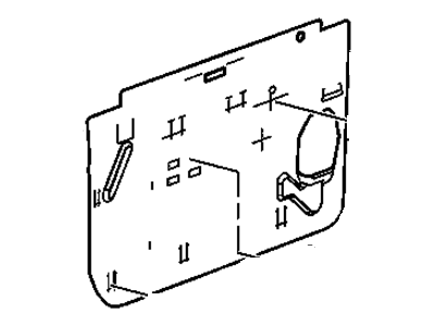 Chevy 21996546 DEFLECTOR,FRONT SIDE DOOR WATER