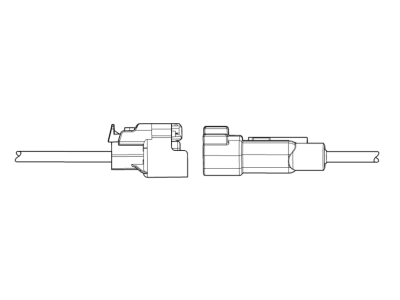 Chevy 13580951 CONNECTOR KIT,BODY WIRING HARNESS(FOLDING TOP LUGGAGE BARRIER SENSOR)(BLACK)(2-WAY FEMALE)(W/LEADS)(SIDE ELECTRIC CODE:B43)
