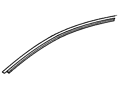 GM 10103166 Window Molding Seal Strip, Front Passenger Side
