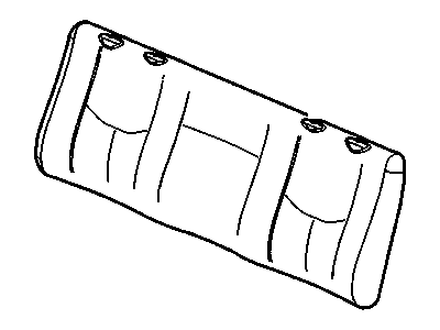 GM 89044836 Cover, Am7 - Rear Folding Seat Back ("D" Trim)