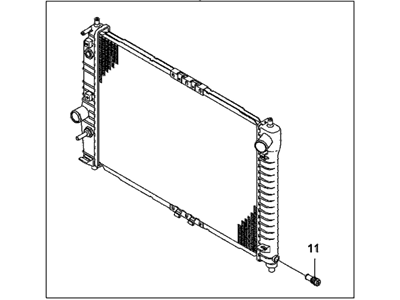 Pontiac 96962095 RADIATOR,(INCLUDES 11)