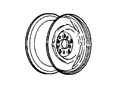 1984 Cadillac DeVille Spare Wheel - 9590601