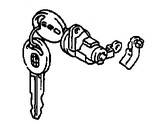 Chevrolet Prizm Door Lock Cylinder - 94858791 Lock Cylinder