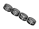 Chevrolet Prizm Piston Ring - 19204504 Piston Rings