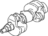Chevrolet Metro Crankshaft - 96055086 Crankshaft