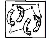 Chevrolet Prizm Brake Shoe - 89027241 Brake Shoes