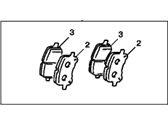 Chevrolet Prizm Brake Pad - 94859952 Brake Pads