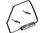 GM 84458570 Door Glass, Front Driver Side