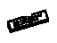 GM 15826444 Emblem, Radiator And Front End Tie, Upper