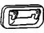 GM 16619643 Handle, Outside, Black; Red; White