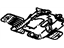 GM 89023611 Plate, Overhead Console, Gray