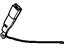 GM 19149461 Outer Buckle, Titanium, Passenger Side
