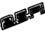 GM 14086459 Nameplate, Front