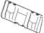 GM 12549860 Cover, A52 - Front Bench Seat Back (Except "D" Trim), Red