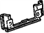 GM 20658070 Handle, Outside Reinforcement Plate, Passenger Side