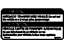 GM 12565610 Caution Label