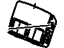 GM 25770288 Plate, Floor Console, Front
