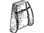 GM 20897029 Seat Back Pad, Rear Passenger Side