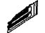 GM 19152921 Vent Louver, Silver, Front Center Driver Side