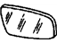 GM 12522235 Mirror Glass, Rear Passenger Side