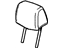 GM 22894495 Headrest, Outer, Black, Rear